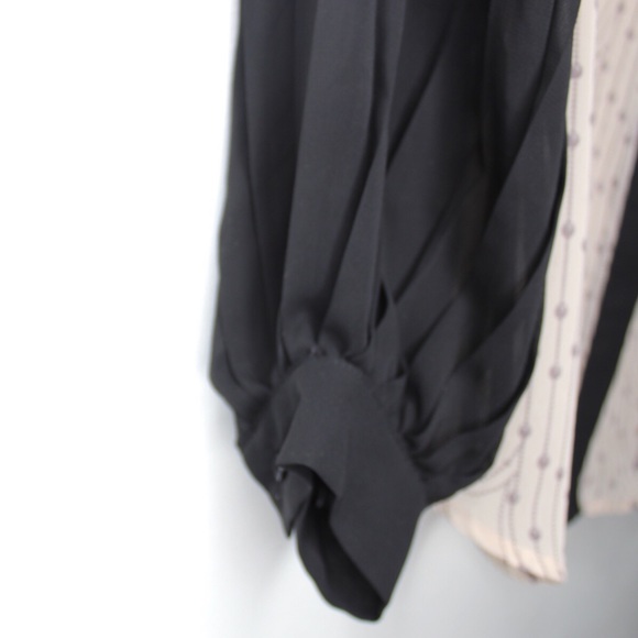 Lauren Conrad Semi Sheer Collared Blouse Small Preowned - Picture 3 of 8